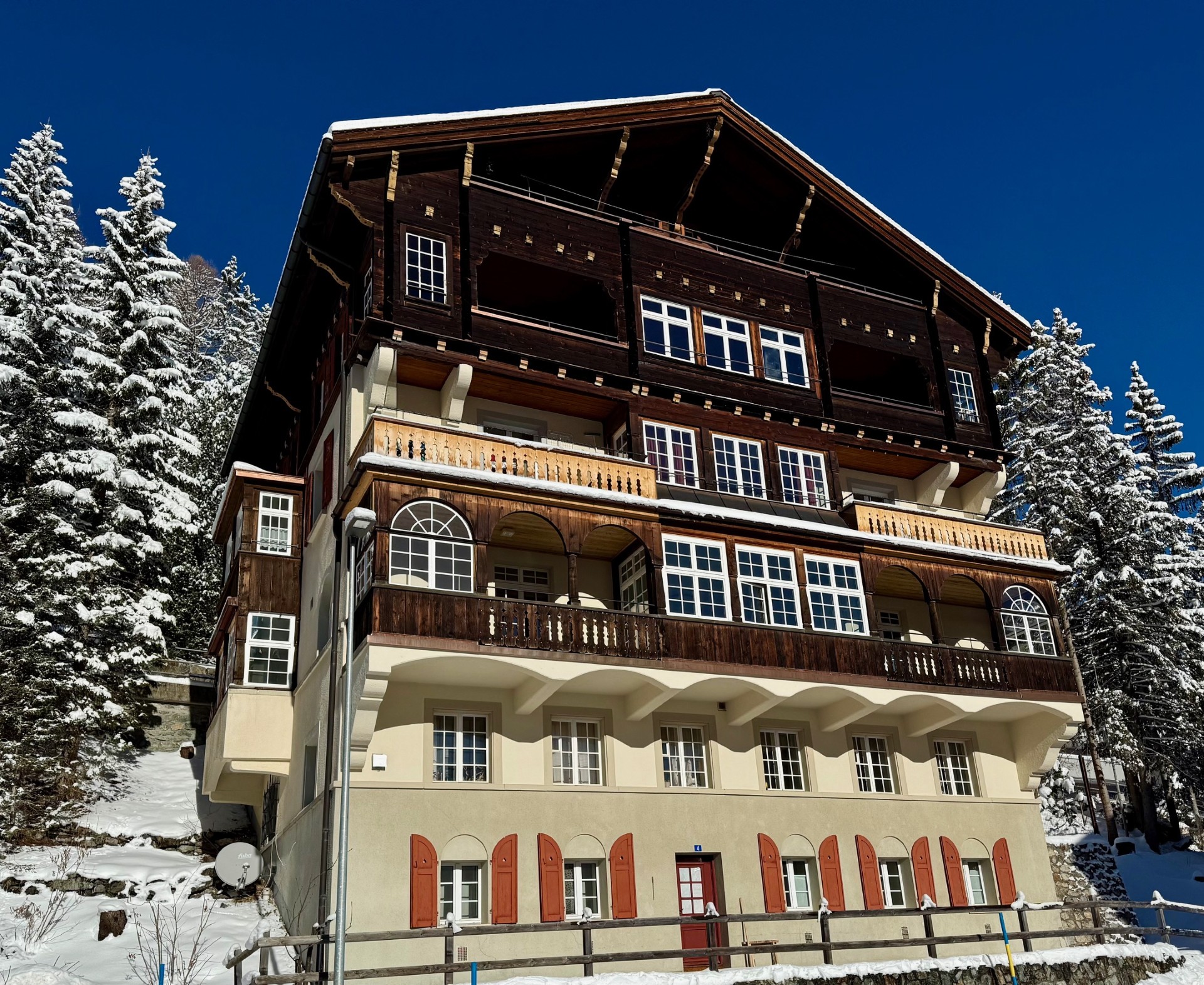 Chalet Erosen im Winter